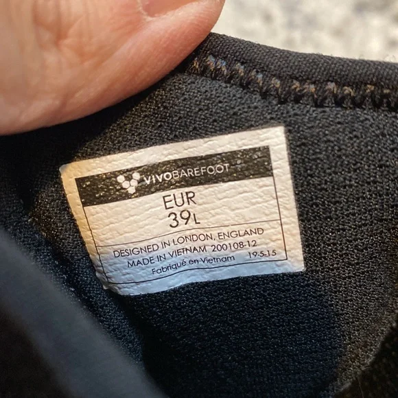 Vivo barefoot Kasana black womens size EUR 39
